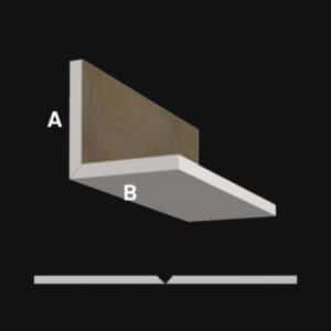 L alakú gipszkartron elem