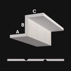 Z alakú gipszkarton elem